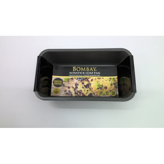 Bombay Nonstick Loaf Pan Professional Grade Bakeware Loaf Pan Dark Gray