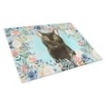 thumbnail image 1 of Bombay Spring Flowers Glass Cutting Board Large, 1 of 4