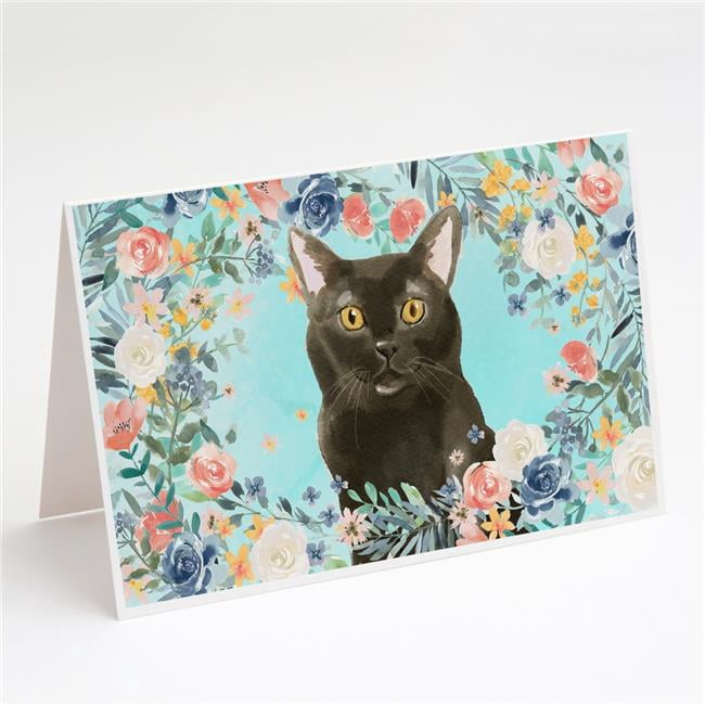 Bombay Spring Flowers Greeting Cards & Envelopes - Pack of 8