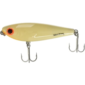 Bomber Badonk A Donk High Pitch Fishing Lure Saltwater Topwater Bone Orange Throat 4 in 3/4 oz