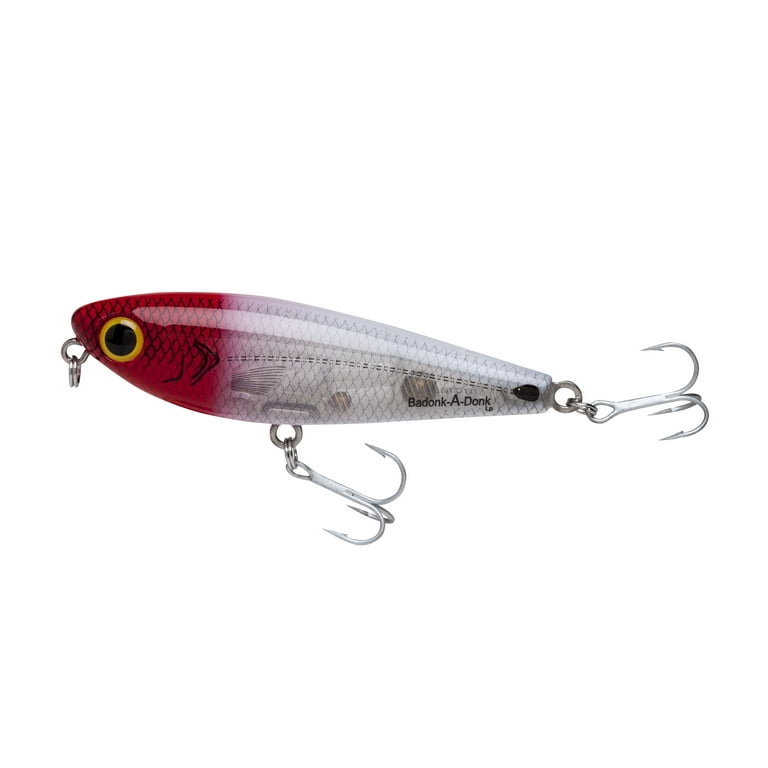Bomber Badonk-A-Donk Low Pitch Hard Baits 3 1/2 Red Head Flash 1/2 oz. 