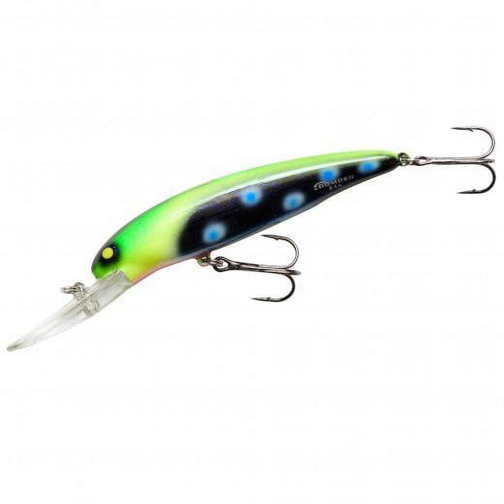 Bomber Lures Deep Long A Fishing Lure - Blue Diamond Color, Tight Wiggle Action For Bass, Walleye, Pike