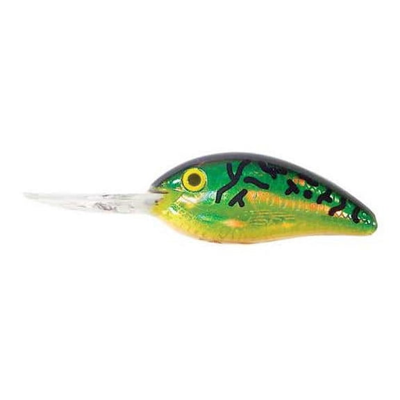 Bomber Fat Free Shad Crankbait, 3in, 1oz, Dance's Fire Tiger
