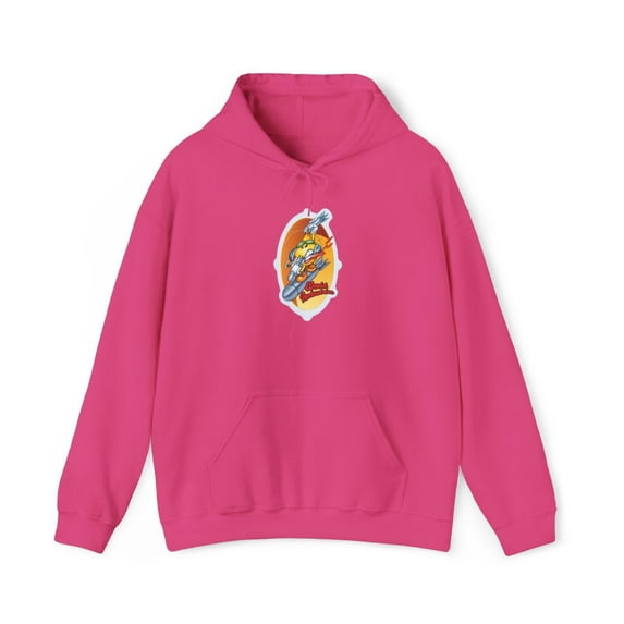 Bomber Flame Boy World Industries 2000s Skateboard Vintage Classic Hoodie Print - 3XL / Heliconia