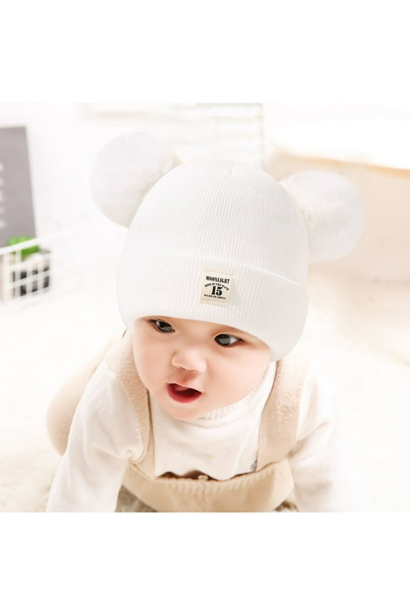 Bomber Hats Bucket Hats for WomenMen Winter Pompom Hat Knitted Ski Hat Double Sun Cap for Teenagers Boys