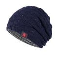 thumbnail image 1 of Bomber Hats CQXIDFH Breathable Mesh Skully Cap, Thin Stretchy Beanie, Unisex Running Gym Sports Headwear, Womens Sun Visor Hat (Navy, One Size), 1 of 4