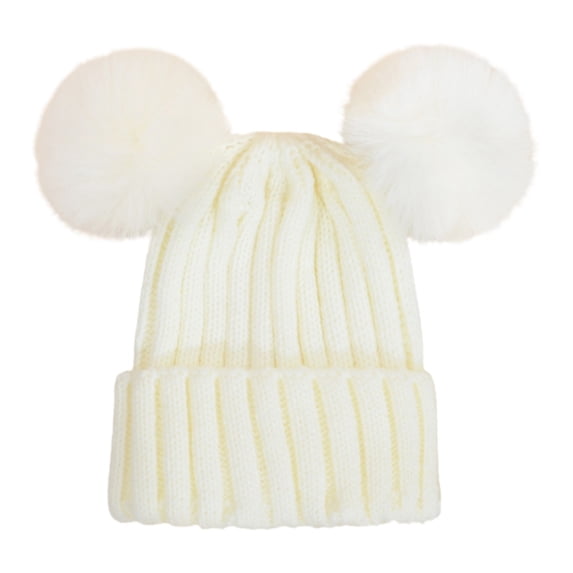 Bomber Hats CQXIDFH Knit Beanie Hat, Warm Soft Winter Beanie Cold Weather Daily Wear, Sun Hats (White, One Size)