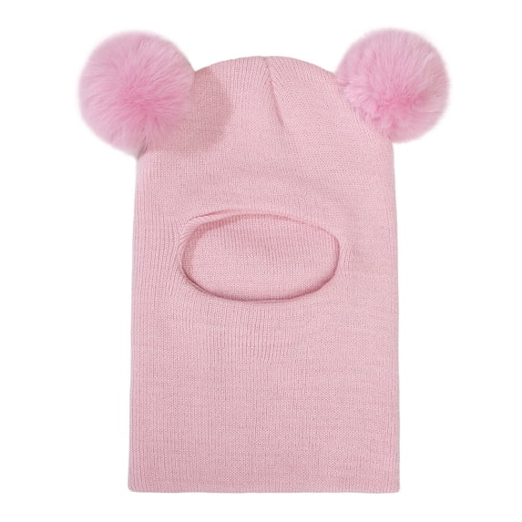 Bomber Hats CQXIDFH Winter Knit Beanie Hat with Neck Warmer Set, Soft Warm Cold Weather Headwear, Cozy Knitted Scarf & Cap Combo for Daily Outdoor, Cowboy Hat (Pink, One Size)