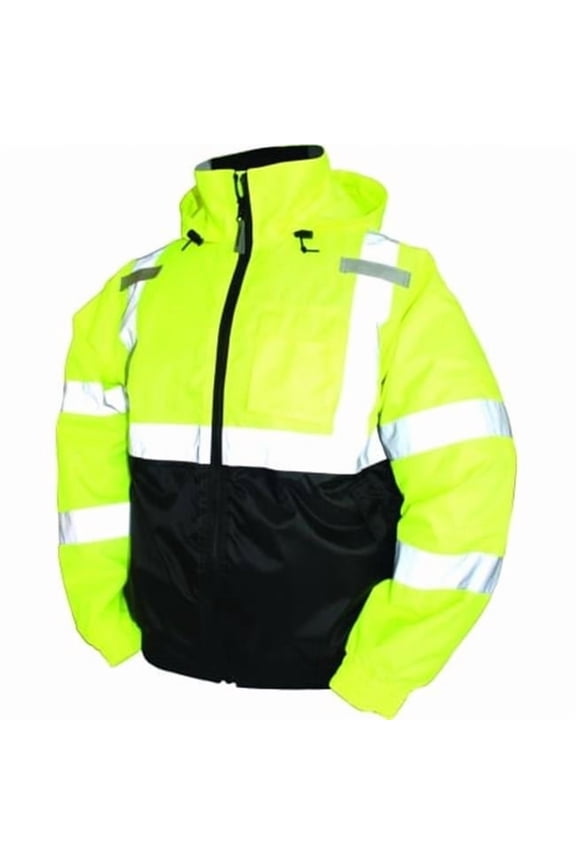 Bomber Ii High Visibility Waterproof Jacket Extra Large Lime Green J26112.XL