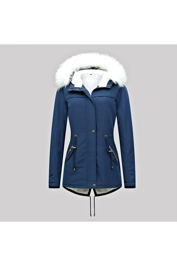 Bomber Jacket Women, College Jacket Teen Girls Winter with Cap Jacket Simple Long Sleeve Warm Solid Color