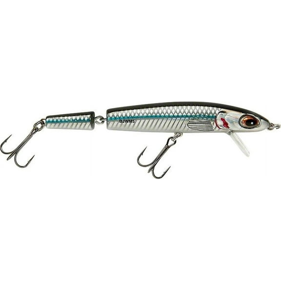Bomber Jointed Wake Minnow Crankbait 5 3/8" Mullet 3/4 oz.