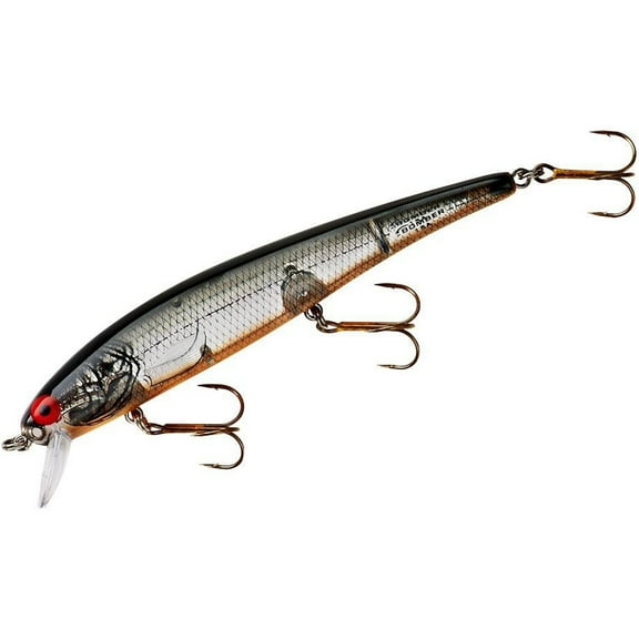 Bomber Long 15A Slender Minnow Jerkbait, 4-1/2in, 1/2oz, Chartreuse/Black Back O