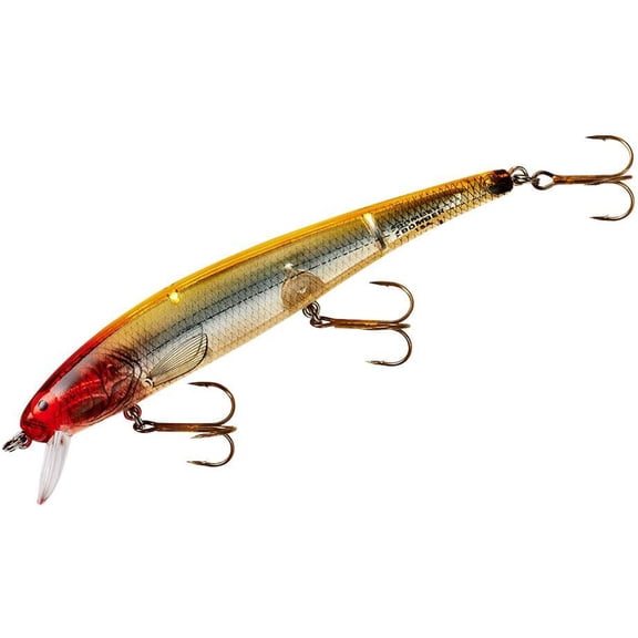 Bomber Long 15A Slender Minnow Jerkbait, 4-1/2in, 1/2oz, Clown
