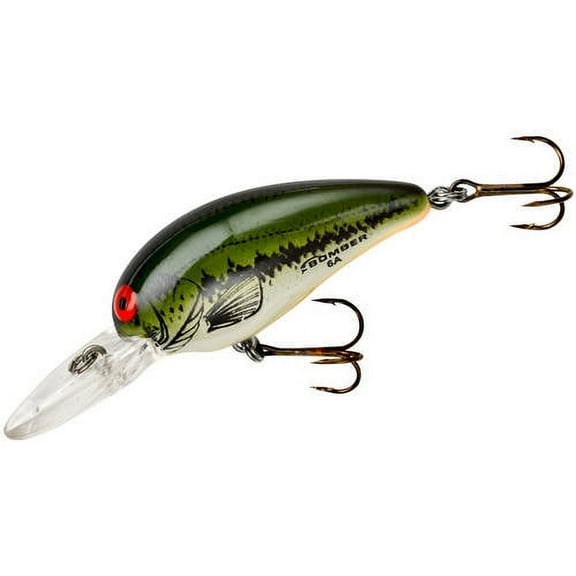 Bomber Lures Model A 2 1/8" Crankbait Fishing Lures for Bass with Rattle, 3/8 oz