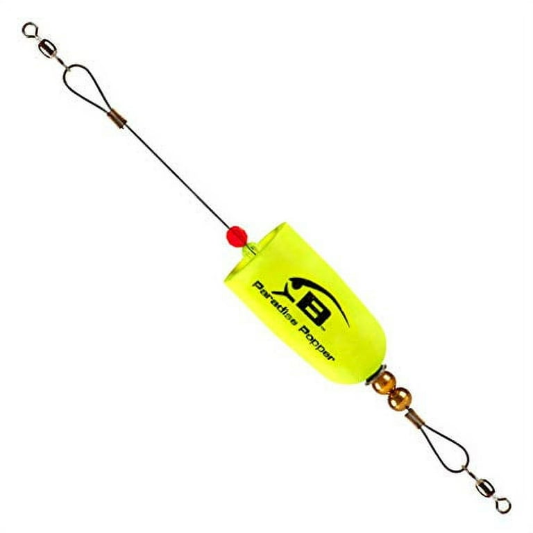 Bomber Lures Paradise Popper X-Treme Popping Cork Float for Carolina Rig,  Saltwater Fishing Gear and Accessories, Yellow, Popper