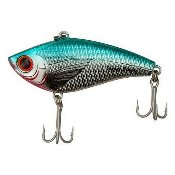 Bomber Saltwater Pogy High Pitch Saltwater Hardbait, Chrome/Blue Back