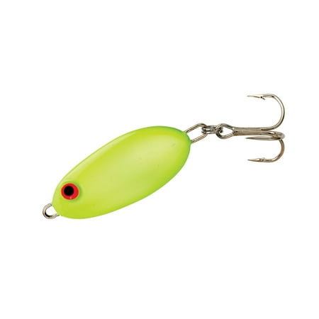 Bomber Slab Fishing Spoon 1 3/4 Inch Fluorescent Yellow 7/8 oz Durable Lure