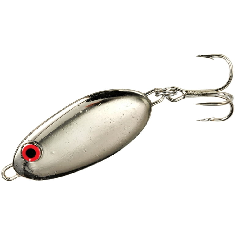 Bomber Slab Fishing Spoons 1 3/4 Silver Back 7/8 oz. 