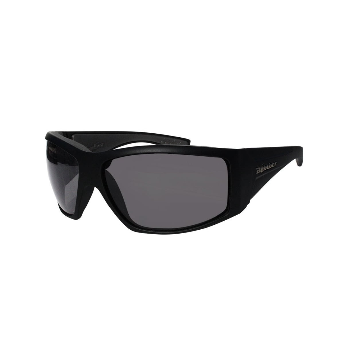 BOMBER Safety Glasses – ANSI Z87+ Rated, Matte Black With Yellow Lens, Non-Slip Foam For Outdoor & Work