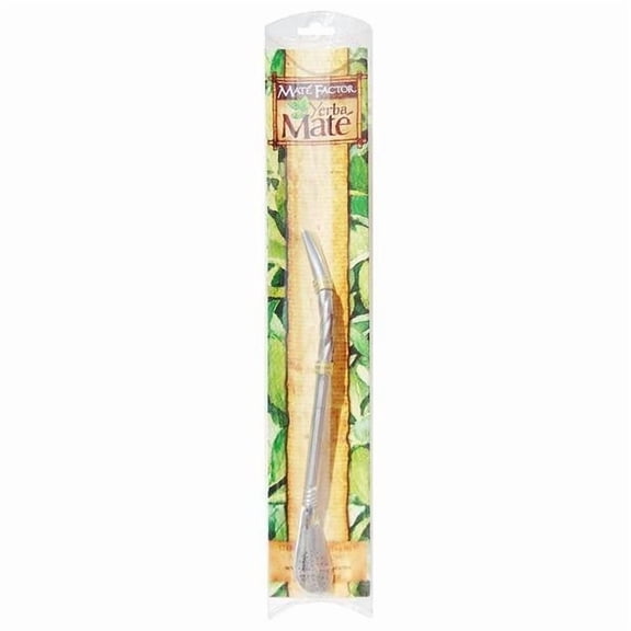 Mate Factor 217749 Stainless Steel Yerba Mate & Gourds Bombilla