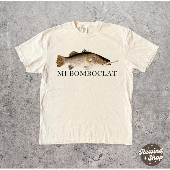 Bomboclat Fish Meme Tshirt Mi Bomboclat Shirt Silly Fish Gag Y2k Shirt