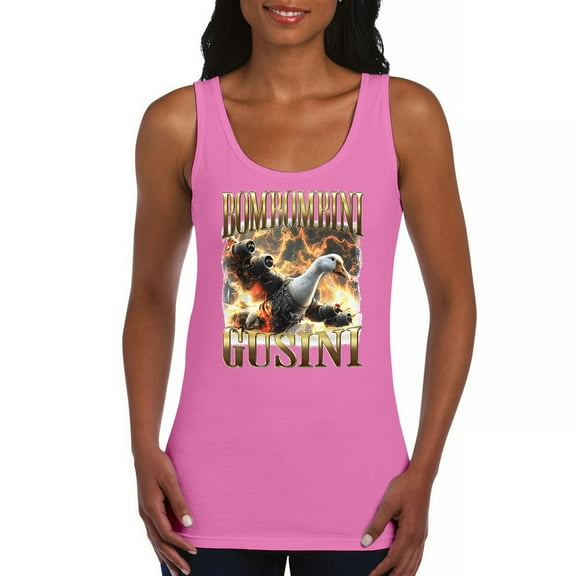 Bombombini Gusini Women's Tank Top Funny Italian Brainrot Gen Z Alpha Meme