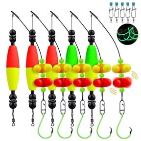 Bombrooster 5 PCS Catfish Rig Fishing Set-Float Rigs with Circle Hooks for Freshwater Casting