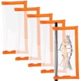 thumbnail image 1 of Bombrooster 5 Pack Transparent Fishing Lure Wraps – Protect & Organize Crankbaits, Swimbaits – Hook-and-Loop Closure for Fishing Rods & Poles, Orange, 1 of 7