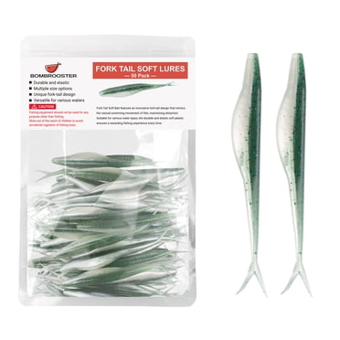 Bombrooster 50-Pack Senko Lure Set — 4/5-Inch Salt-Impregnated Soft Baits, Designed for Bass Fishing