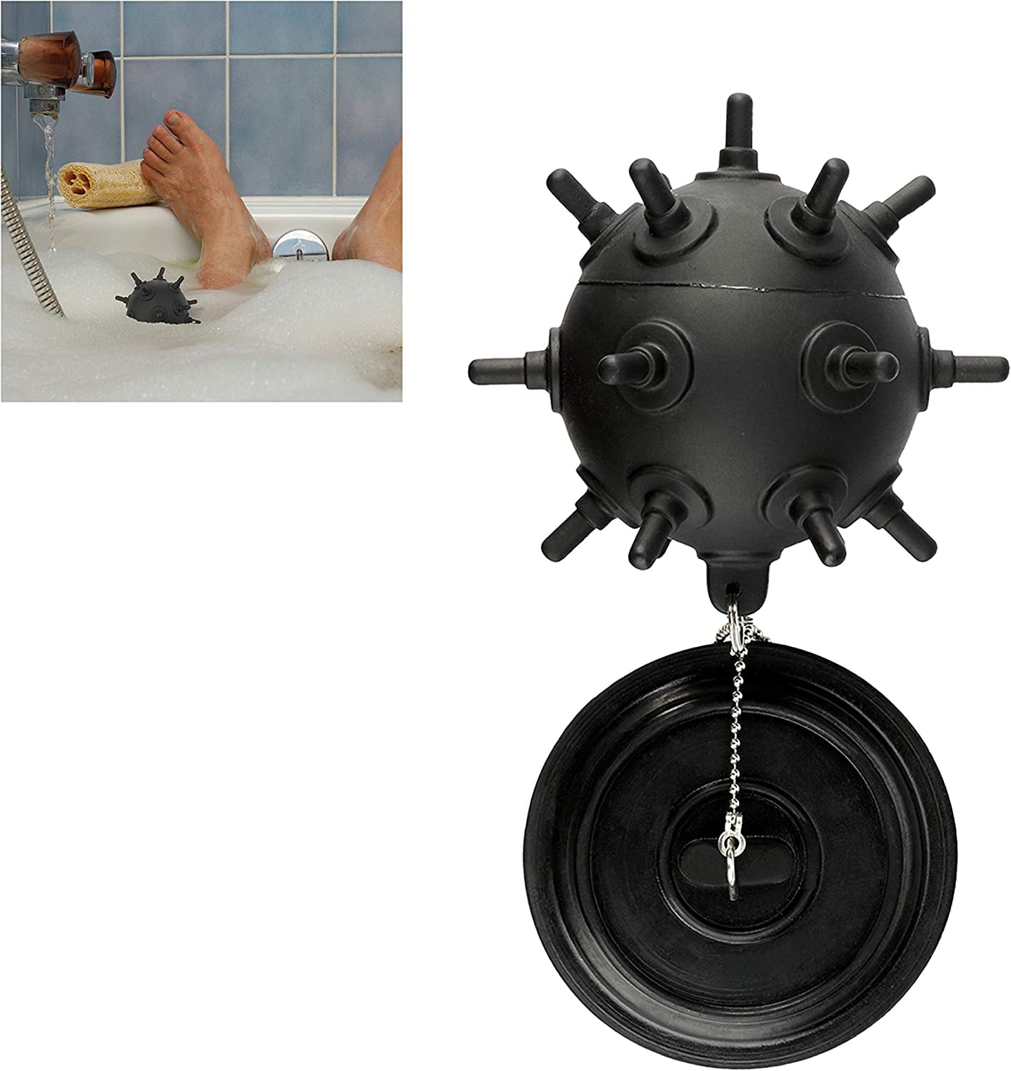 Bombs Away Bath Plug Kid's Bath Tub Drain Stopper Pirates Themed