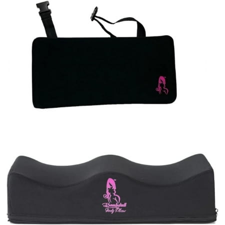 BBL Pillow with Back Support - BBL Pillow After Surgery with Back Pillow for Chair for Lower Back Problems - Butt Cushion for Long Sitting with Backrest Support Cushion