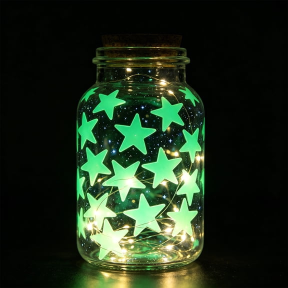 Bomd 100Pcs Glow in The Dark Stars Wall Stickers,Luminous Wall Stickers 3D Ceiling Decor,Luminous Wall Decals, Colorful Removable Stars for Kids Room, Nursery, Bedroom, DIY Decor (Red)