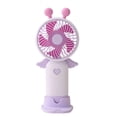 thumbnail image 1 of Bomd Cute Portable Handheld Mini Fans, USB Rechargeable Personal Fan for Women, Battery Operated Small Kawaii Hand Held Fan for Travel/Camping/Outdoor/Home/Office (Purple), 1 of 8