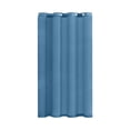 thumbnail image 1 of Bomd Fabric Shower Curtain, No Hooks & Liner Needed, Soft Waterproof Hotel Style Cloth Curtain, Reusable & Machine Washable Design with Built-in Hooks, Blue, Standard Size 72x52 Inch, 1 of 6