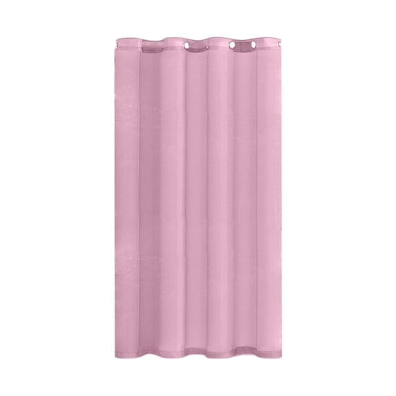 Bomd Fabric Shower Curtain, No Hooks & Liner Needed, Soft Waterproof Hotel Style Cloth Curtain, Reusable & Machine Washable Design with Built-in Hooks, Pink, Standard Size 72x52 Inch