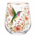 thumbnail image 1 of Bomd Garden Hummingbird Morning Bliss Glass Tea Cup, Elegant Gold Rimmed Glassware, Clear Cup for Loose Leaf, Nature Art Decorative Tumbler Gift for Women Mom Wife(Hummingbird), 1 of 6