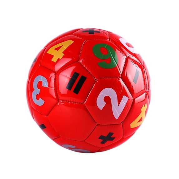 Bomd Kids Mini Soccer Balls, Toddlers Football Toys, Soft Sport Indoor Outdoor Ball for Girls Boys 3-8 Years Old with Pump, Parties and Operation Christmas Child Shoebox(Red)