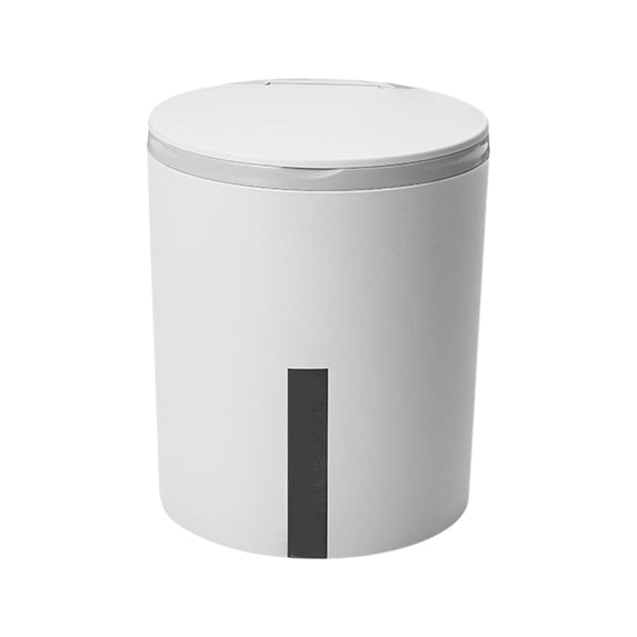 Bomd Mini Trash Can for Desk with Pop Up Lid,Plastic Tiny Trash Can for Desk, mini Desk Trash can with Lid,Small Counter Garbage Bin with for Bathroom,Office(Gray)