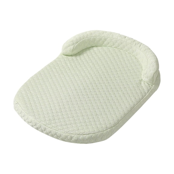 Bomd Orthopedic Dog Beds Large Sized Dog, Washable Waterproof Oval Large Dog Bed with Removable Cover, Pet Bed with Bolster & Non-Skid Bottom, Green, 17.7''x13.8''