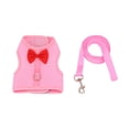 thumbnail image 1 of Bomd Rabbit Harness And Leash Set, Cute Bow Soft Breathable Mesh Bunny Vest Harness, Adjustable Escape-Proof Walking Gear For Rabbits, Kittens, Ferrets, Puppies And Small Pets (Pink), 1 of 6