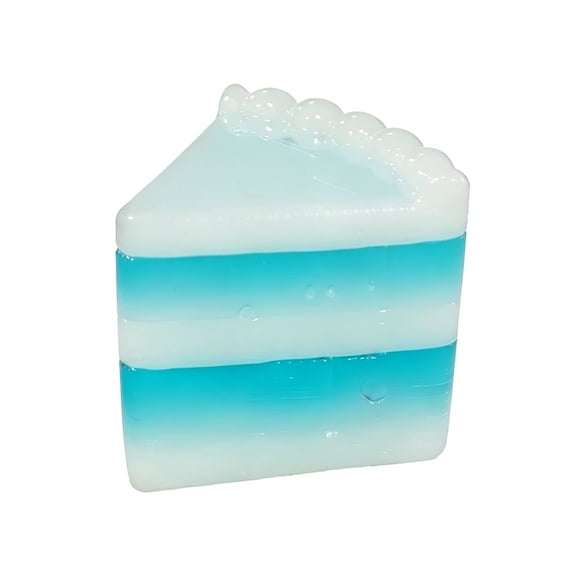Bomd Rainbow Cake Squishies,Jumbo Slow Rising Squeeze Fidget Sensory Toy ,Giant Layer Cake Slice Soft Stress Relief Squishy for Adults Birthday Gift Party，2.36In, Blue