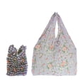 thumbnail image 1 of Bomd Reusable Shrink Grocery Bags, Colorful Flower Pattern Shopping Tote Bag, Portable Eco Handbag Multifunctional Storage Bag for Groceries Travel Beach Outdoor Daily Use Purple, 1 of 6