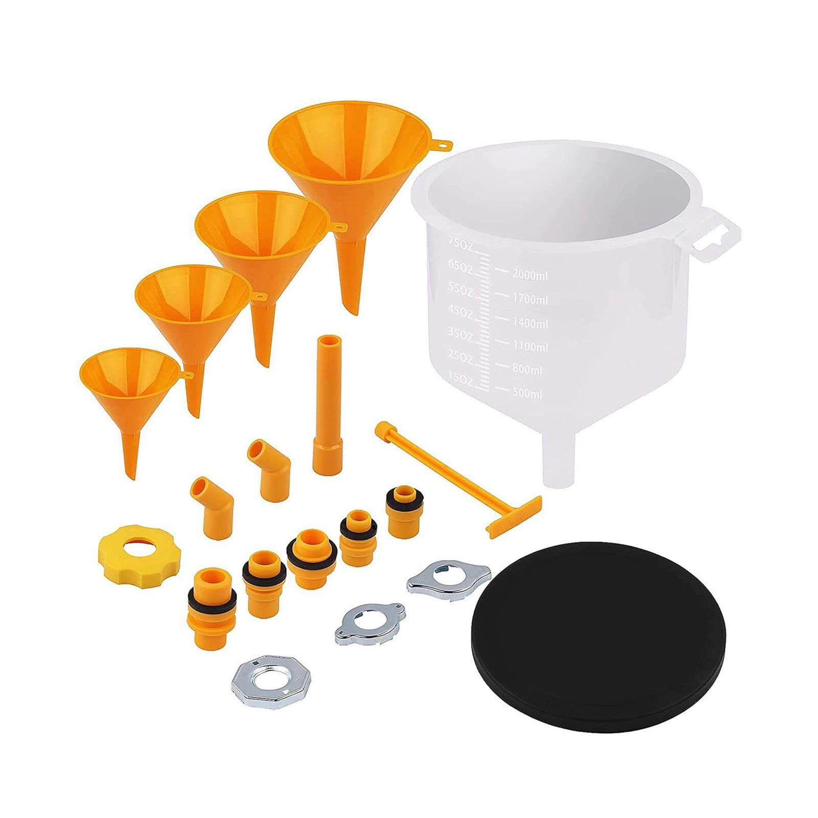 Bomd No Spill Coolant Funnel Kit - 15-Piece Spill-Free Radiator Funnel ...