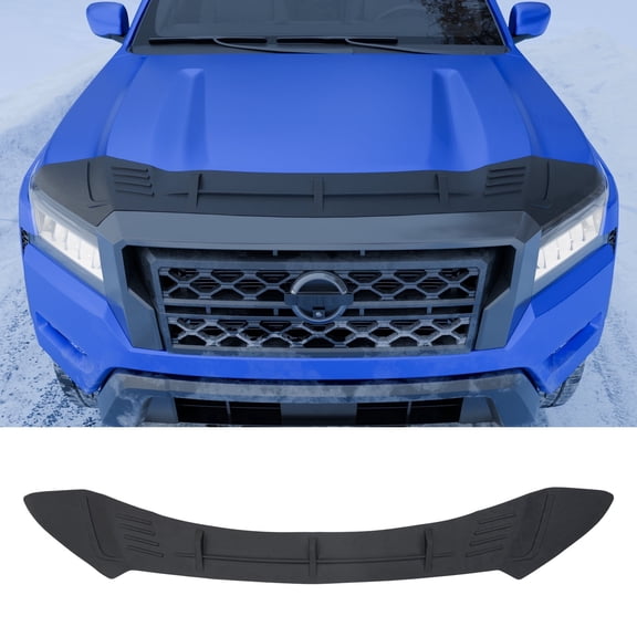Bomely TPE Hood Stone Deflector Protector Guard, Fits Nissan Frontier 22-26 Pickup Truck, Front Hood Bug Shield
