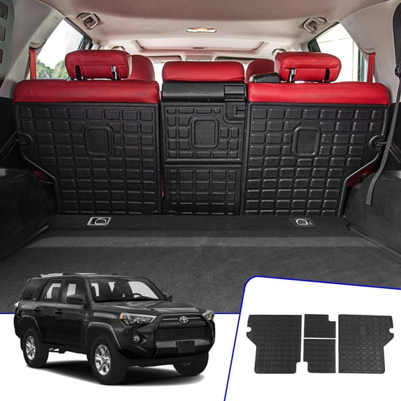 Bomely, Trunk Floor Mat, Fits 2010-2023 Toyota 4Runner -Black 5 Piece