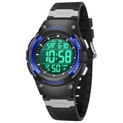 Bomieux Kids Watch Digital Watch for Boys Multifunctional Sports Watch with EL-Backlight, Stopwatch,Alarm,Date,Week,Silicone Strap Waterproof Watches Gift for Boys Girls