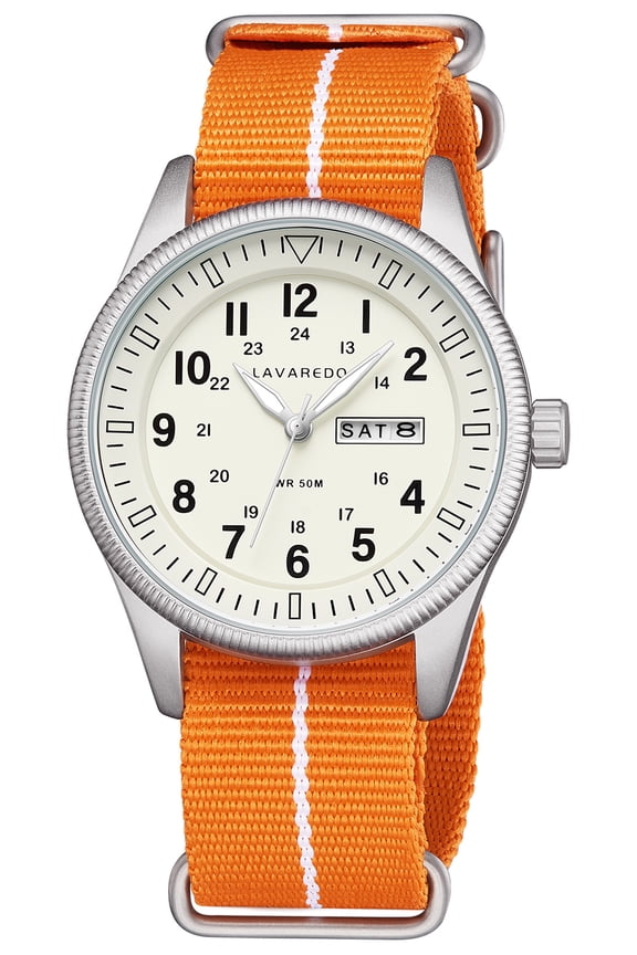 Watches for Men Military Sport Watch with Nylon Strap Stylish Luminous Analog Quartz Watch Gift for Men