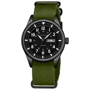 Bomieux Watches for Men Military Sport Watch with Nylon Strap Stylish Luminous Analog Quartz Watch Gift for Men