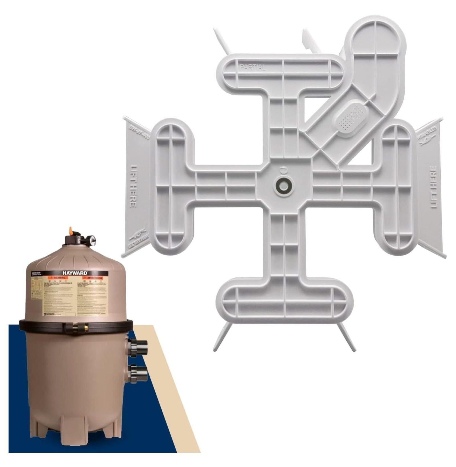 Bomrokson DEX2400C Manifold Assembly Replacement for Hayward ProGrid