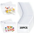 thumbnail image 1 of Trianu 10 Pcs Pill Pouch Bags Clear Zippered Pill Pouch Set Reusable Pill Baggies Clear Plastic Pill Bags Self Sealing Travel Medicine Organizer Storage Pouches with Slide Lock for Small Items, 1 of 7